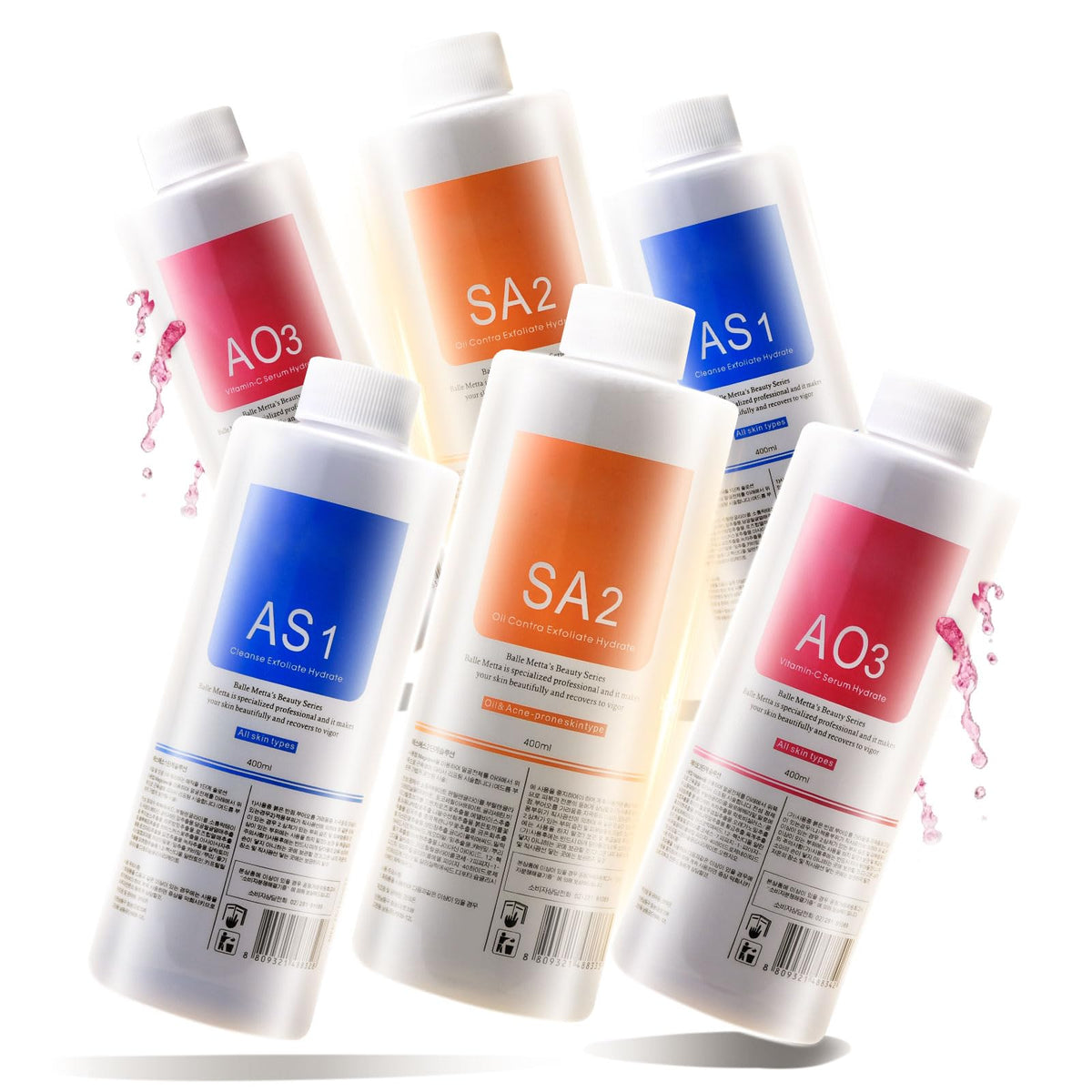 Nielies Aqua Peeling Solution bottle close-up showing hydration-friendly formula for hydradermabrasion