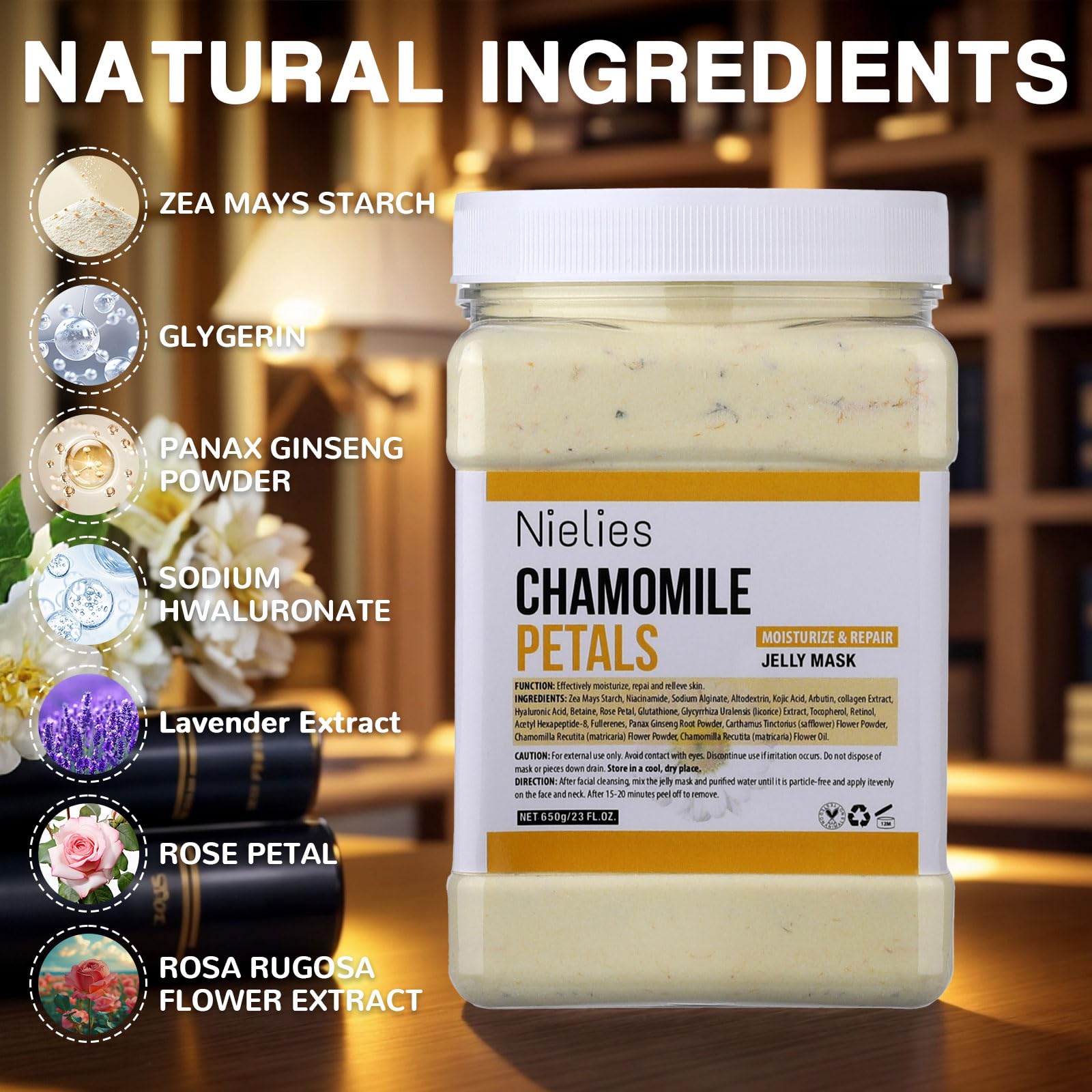 Nielies Chamomile Vajacial Peel application showing even coverage.