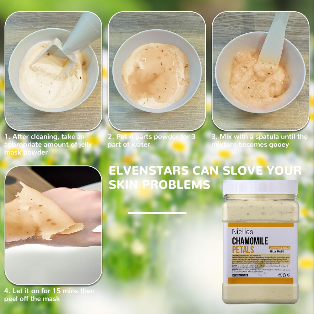 Sealed Nielies Chamomile Vajacial Mask packaging designed for travel.