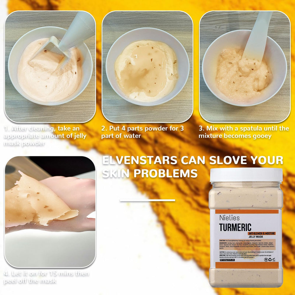 Nielies Jelly Mask Turmeric variation supports soothing moisture.