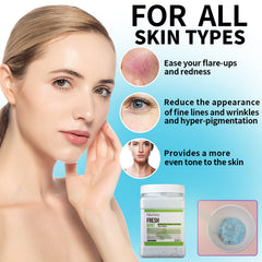 Nielies Fresh Mint jelly mask forms a cooling occlusive layer for lasting moisture.
