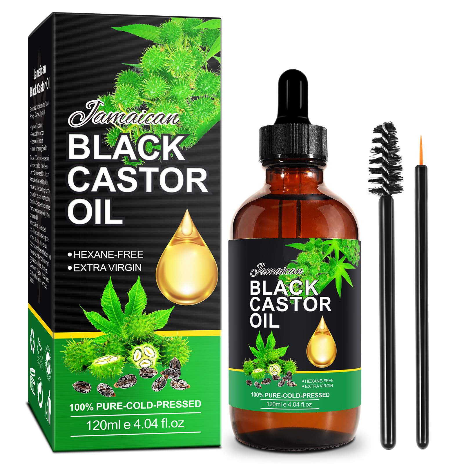NIFEISHI Jamaican Black Castor Oil bottle for versatile beauty uses.