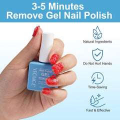 NIFEISHI remover bottle 15ml with foil-free design for easy use.