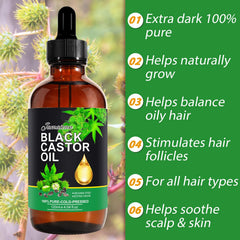 NIFEISHI skin care routine with castor oil as a carrier oil.