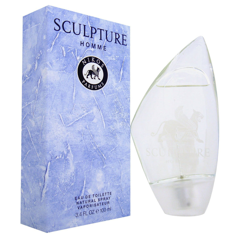 Nikos Sculpture mens eau de toilette bottle for daily scent.