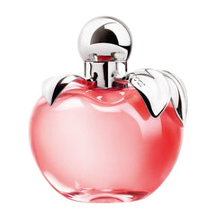 Nina Ricci Nina bottle with apple-shaped design and gold leaf cap for elegant style