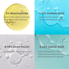 NINELESS A-Control texture-closeup highlights creamy consistency for gentle exfoliation.