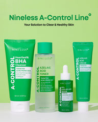 NINELESS A-Control Azelaic Cream lifestyle shot illustrating daily use benefits.