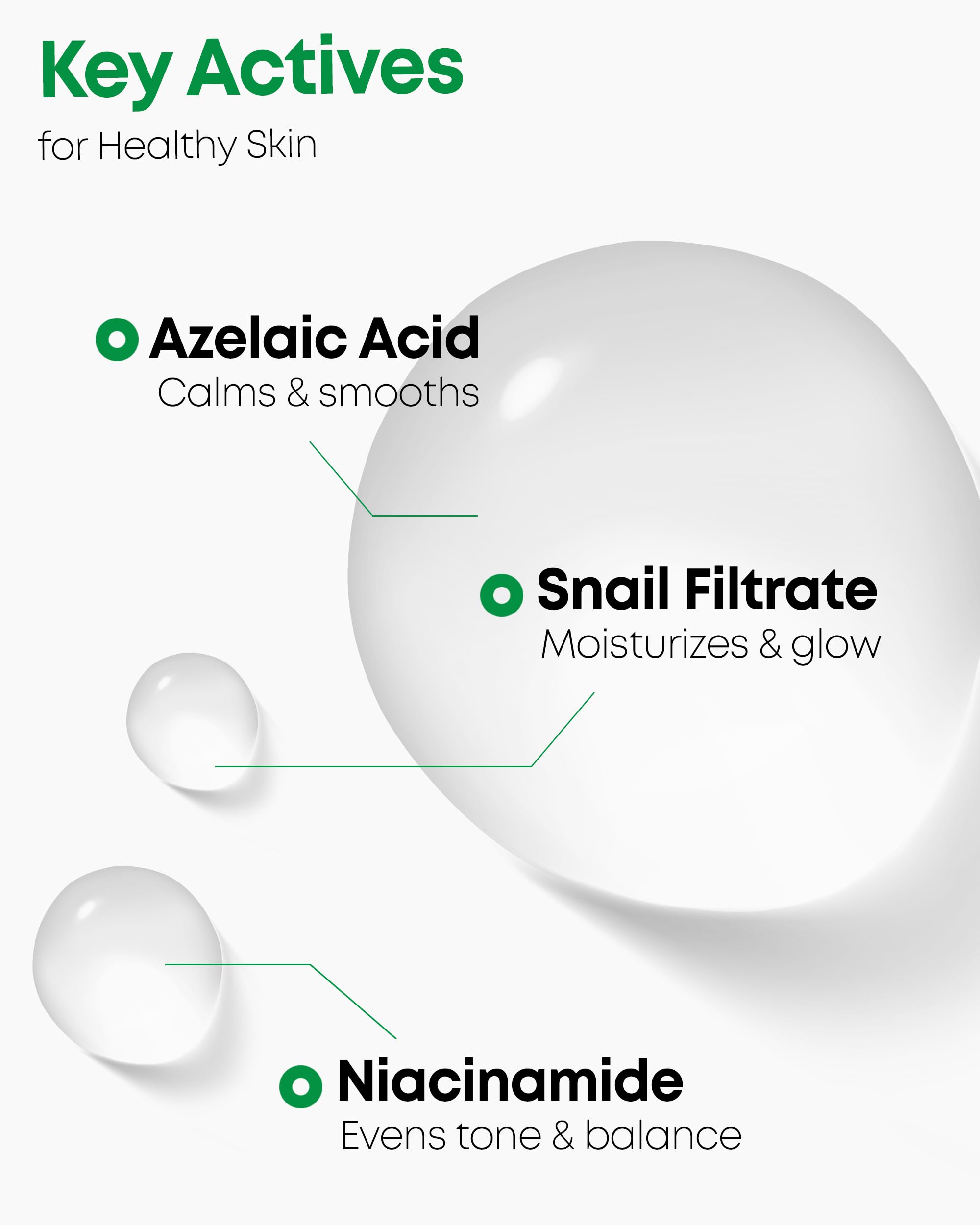 NINELESS A-Control Azelaic Toner close-up during wet application suggests refreshing feel.