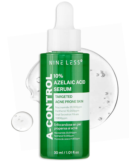 NINELESS azelaic serum bottle-pump for soothing redness-prone skin