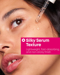 NINELESS B-Boost serum texture close-up shows light-weight formula