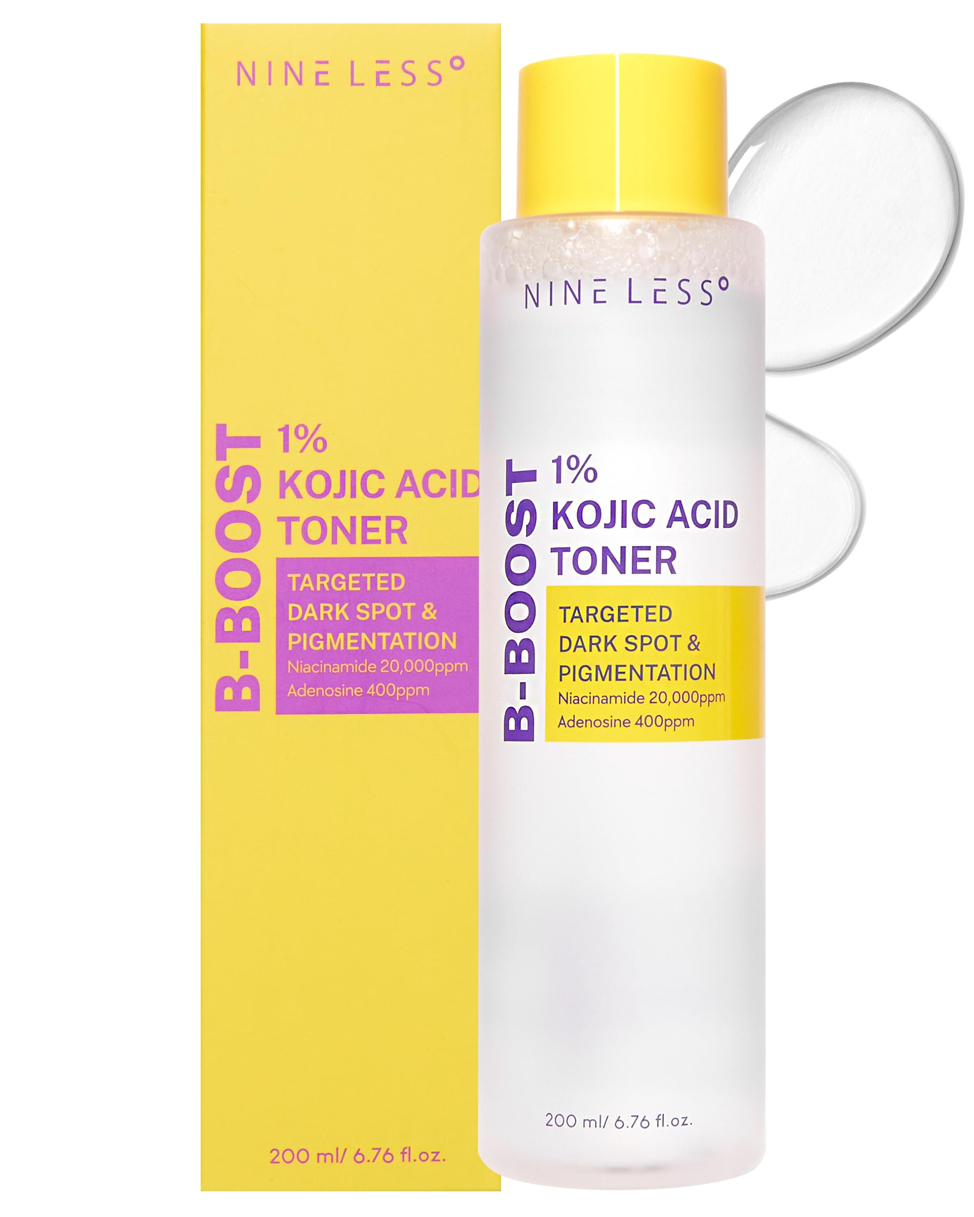NINELESS Kojic Toner bottle pump for easy daily brightening routine