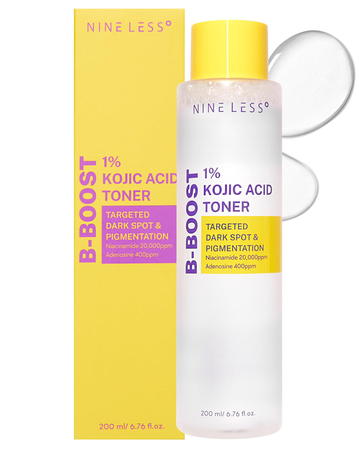 NINELESS Kojic Toner bottle pump for easy daily brightening routine