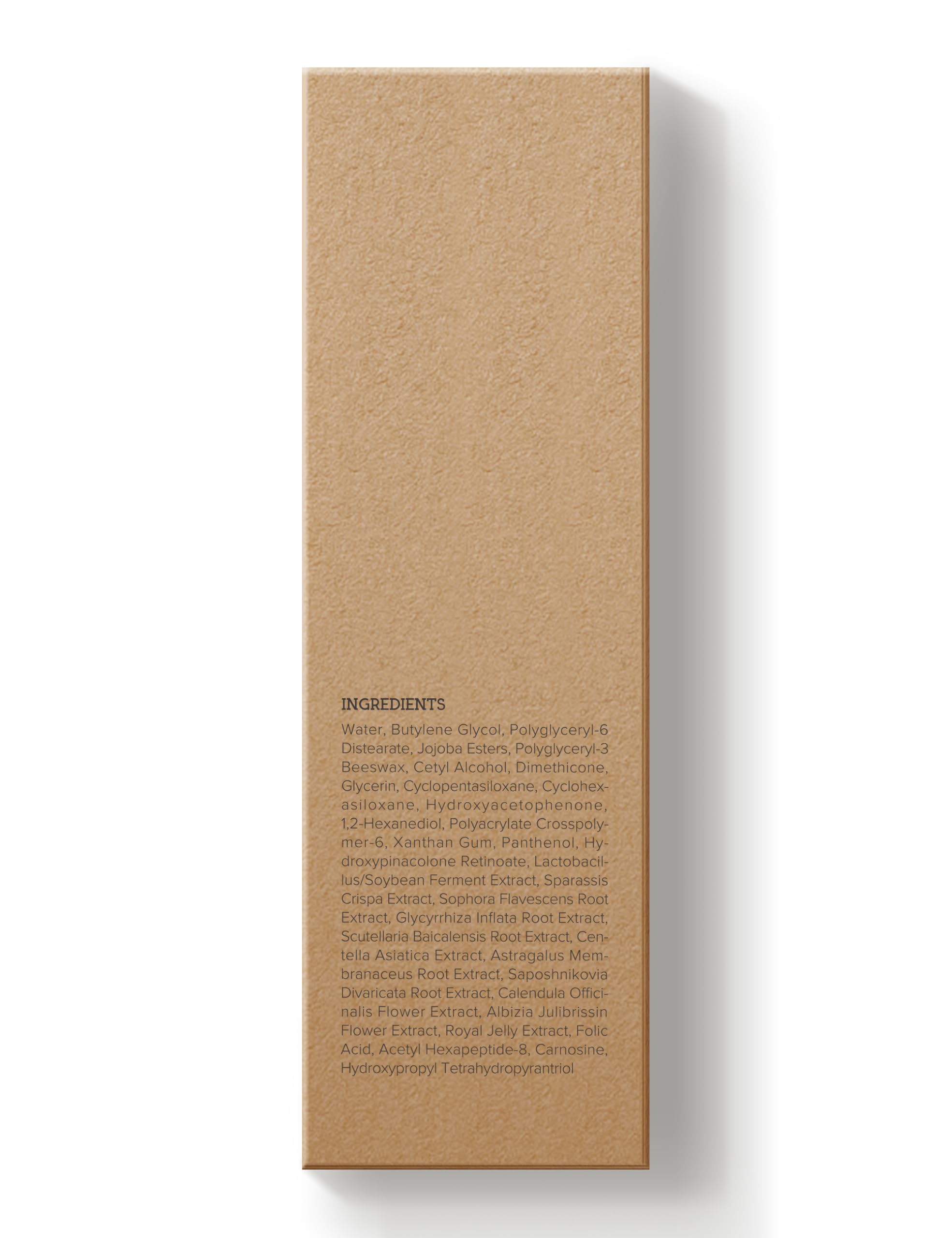 The back label highlights ingredients and usage notes for Ning Dermologie serum.