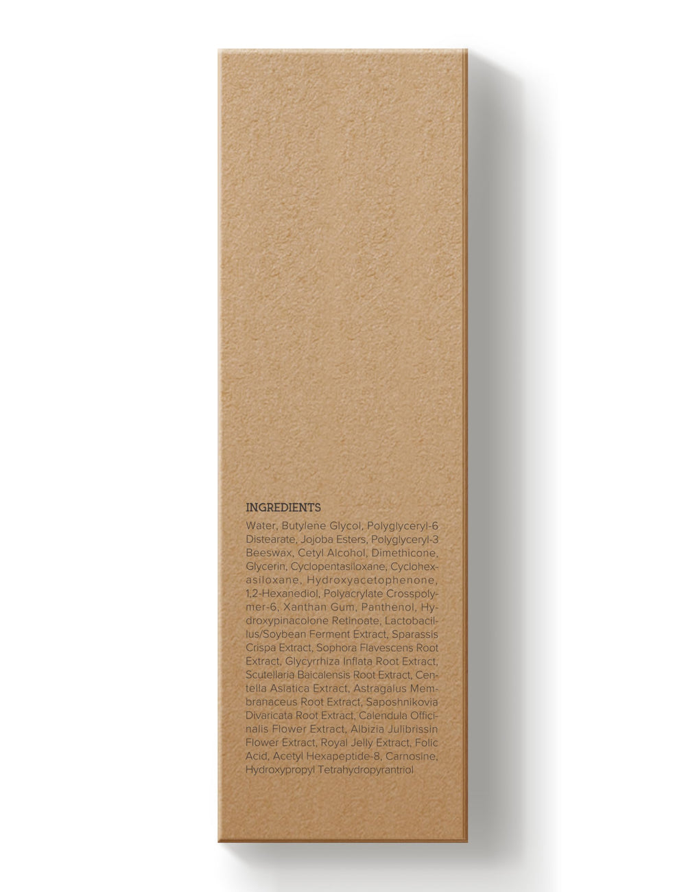The back label highlights ingredients and usage notes for Ning Dermologie serum.