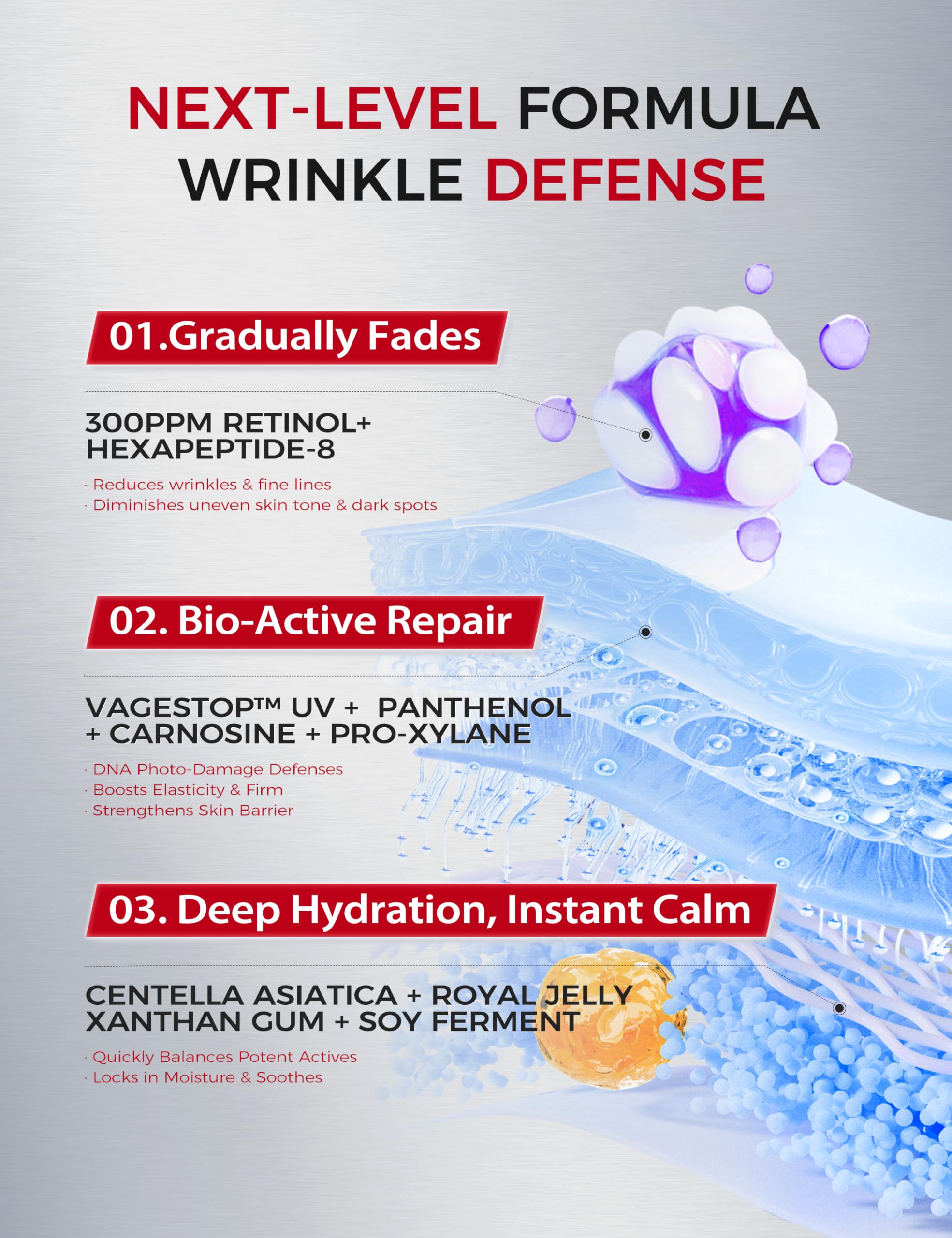 This image highlights the Ning Dermologie serum with a gentle dropper ready for application.