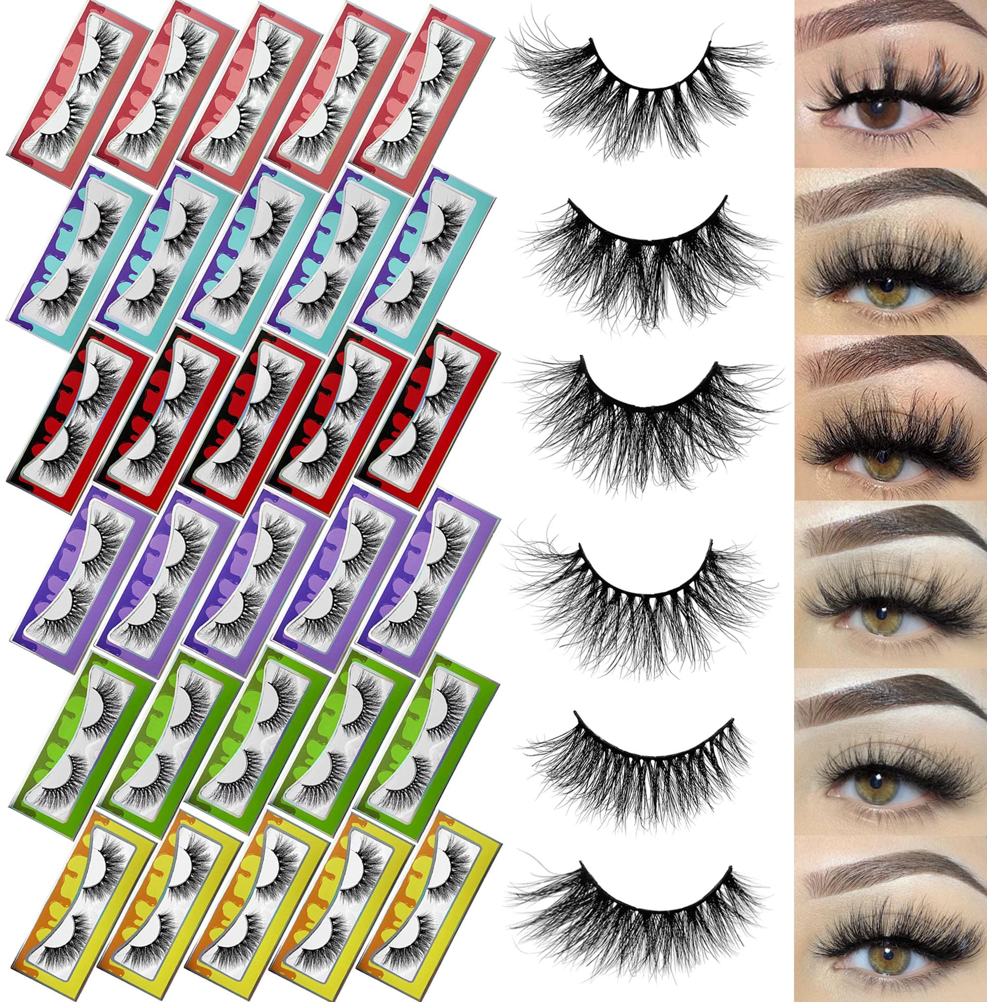 Ninglash 30-pack mink lashes, style 1, lightweight flutter for everyday elegance.