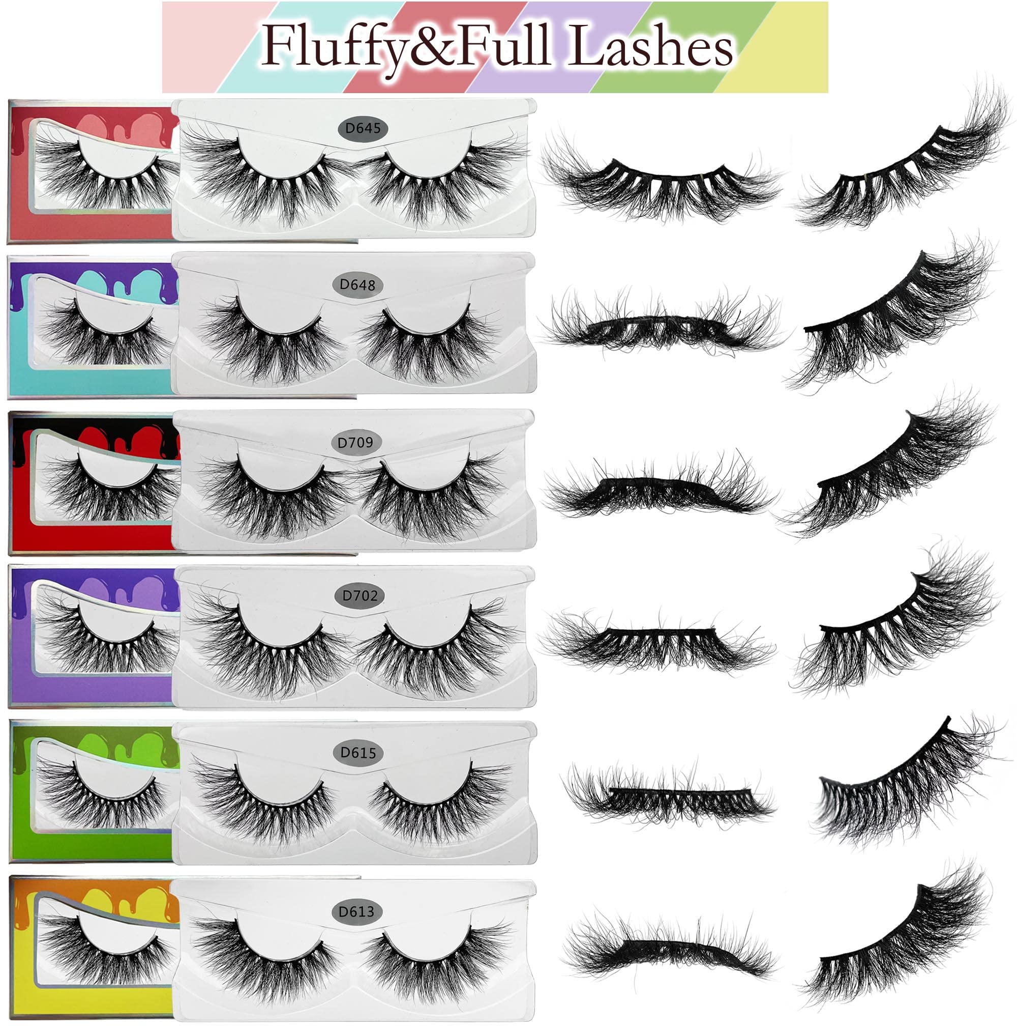 Ninglash 30-pack mink lashes, style 3, soft real mink for comfortable wear.