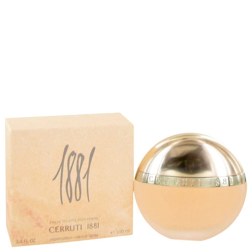 Nino Cerruti 1881 label close-up on bottle.