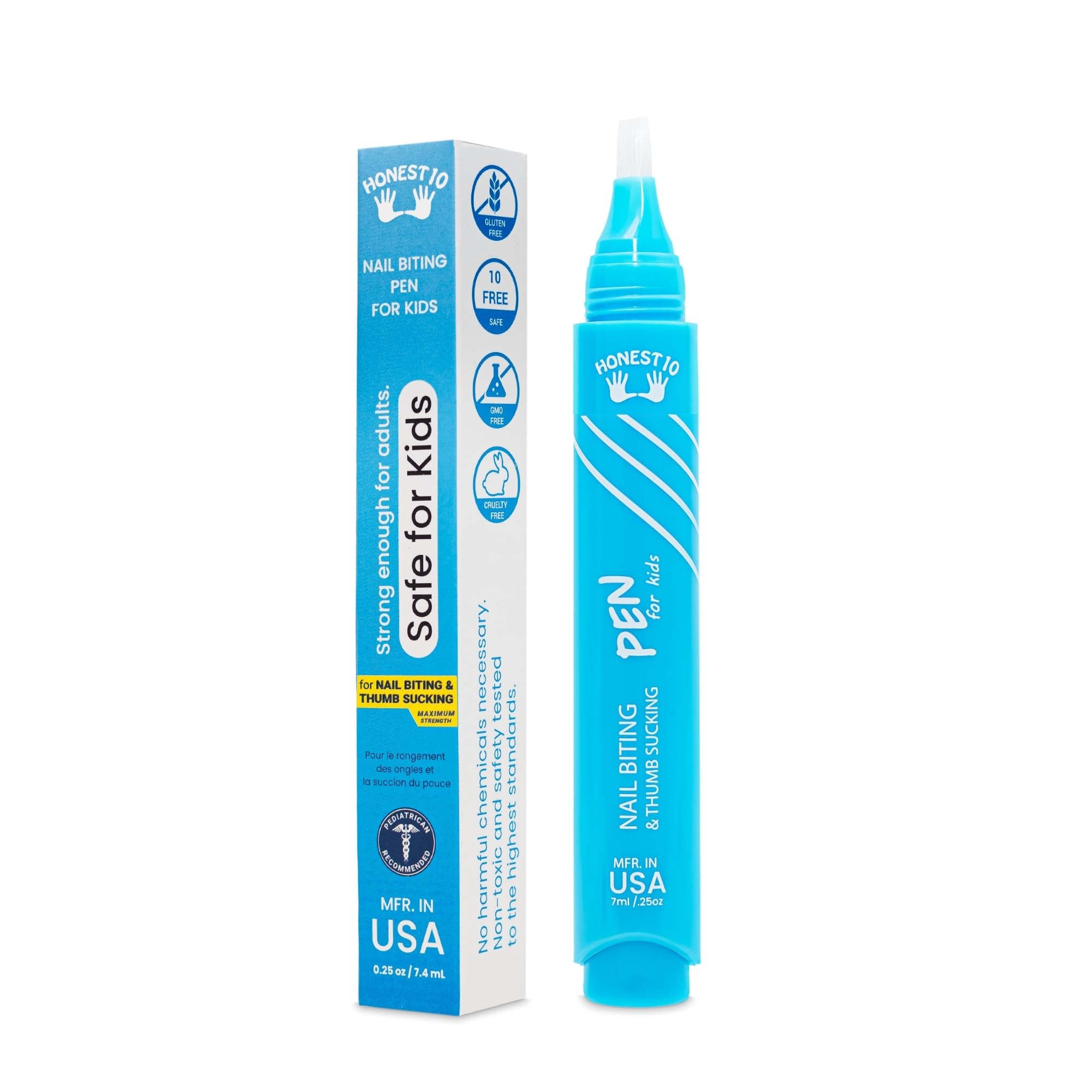 Nipit Honest10 product shot with click pen design for daily use