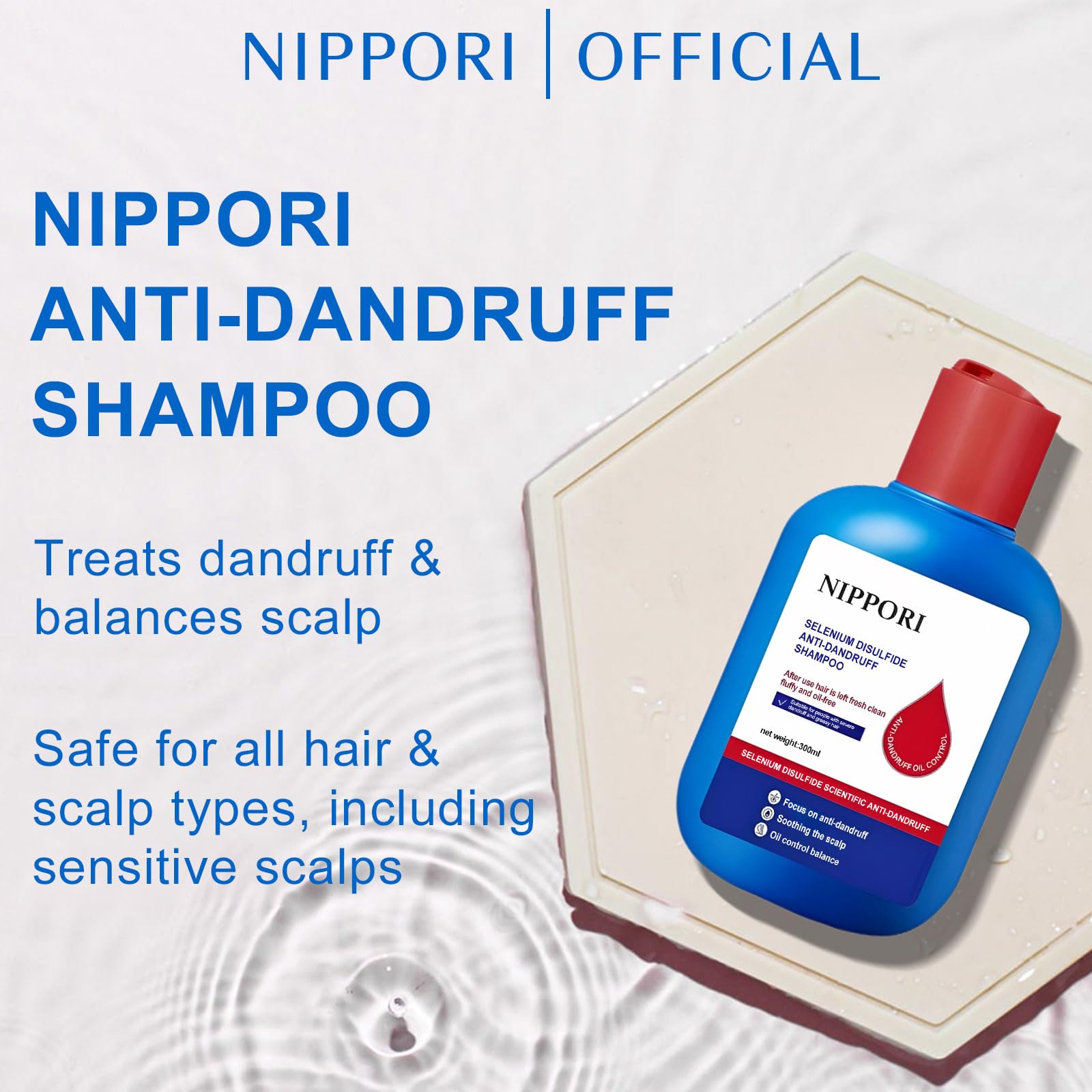 NIPPORI packaging highlighting oil control and cleansing action