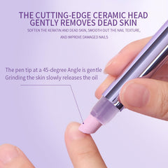 NIQZOPA nourishing cuticle oil application helps hydrate nails.