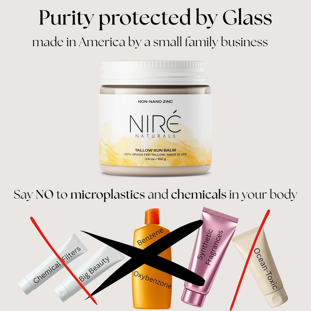 Niré Naturals reef-safe-label indicating Hawaii compliance and chemical-free formula.