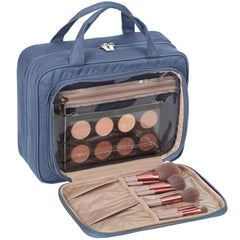 NISHEL front pocket holds brushes and large palettes for easy access.