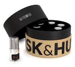 Nitro Musk original creations stubbie bottle for on-the-go fragrance testing and daily carry.