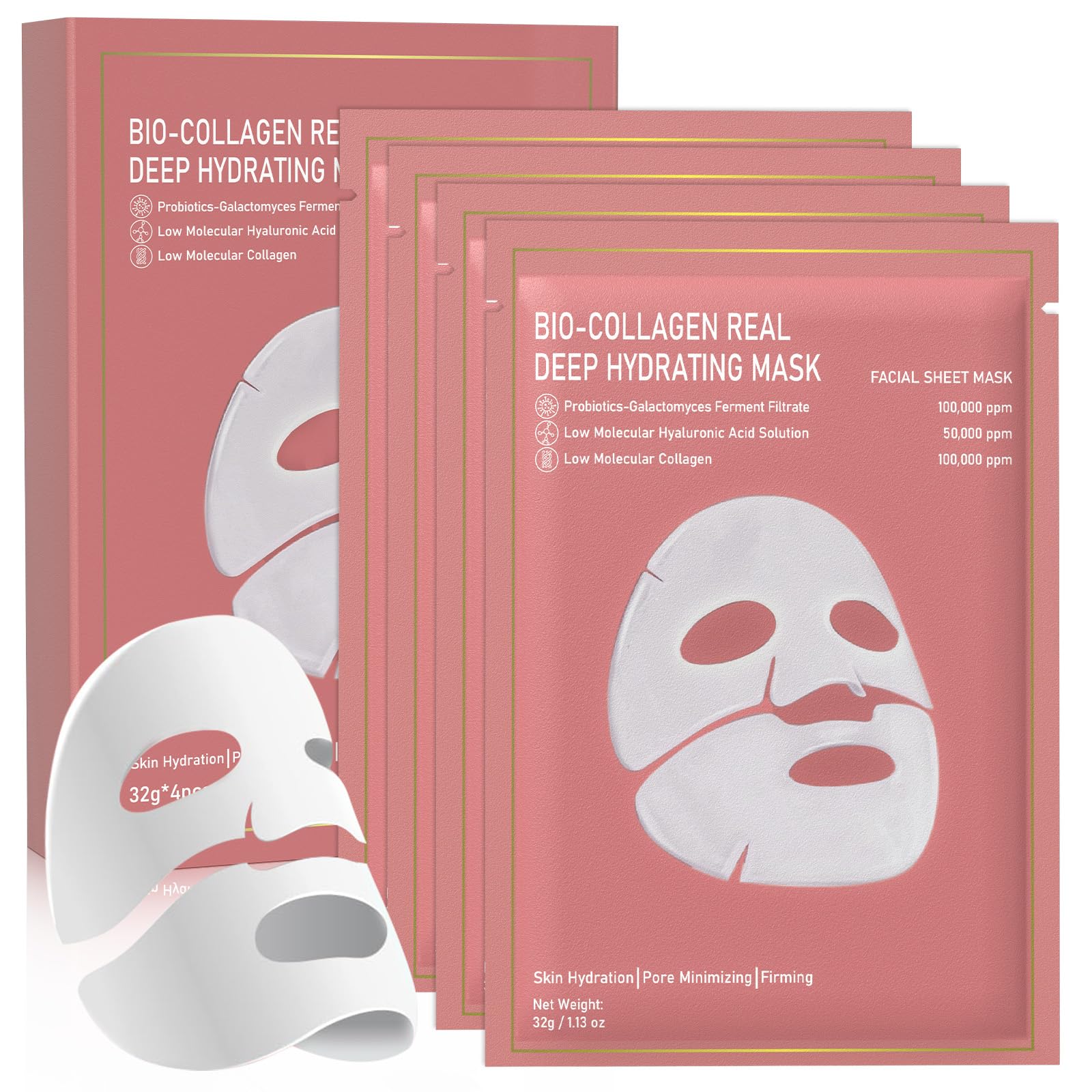 Nityrliv Collagen Face Mask 4-pack packaging for all skin types