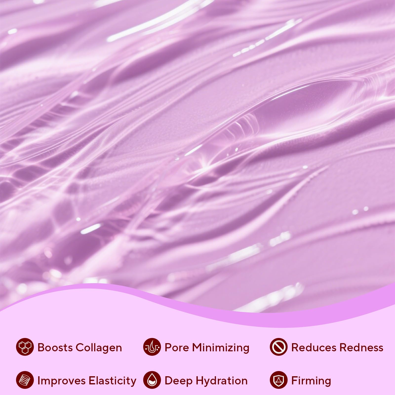 Nityrliv Collagen Face Mask close-up of hydrogel texture and pores