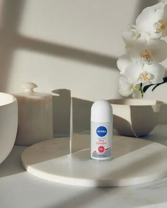 NIVEA Dry Comfort roll-on packaging highlighting the 2-pack value.
