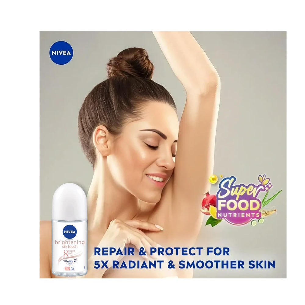NIVEA Extra Brightening underarm skin close-up emphasizes smoother, even tone