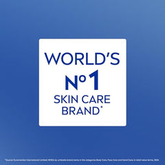 NIVEA Firming lotion on forearm showing smooth skin touch.