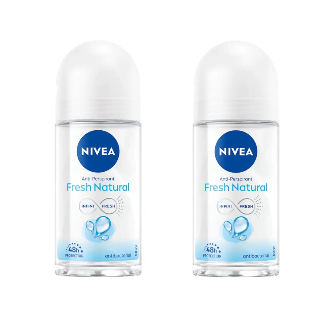 NIVEA Fresh Natural roll-on underarm, application scene showing everyday use and protection.
