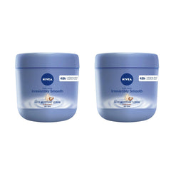 NIVEA Irresistibly Smooth Body Cream bottle showcasing deep hydration.
