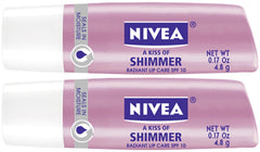 NIVEA A Kiss of Shimmer lip care stick with Pearly Shimmer for glossy, moisturized lips on the go.