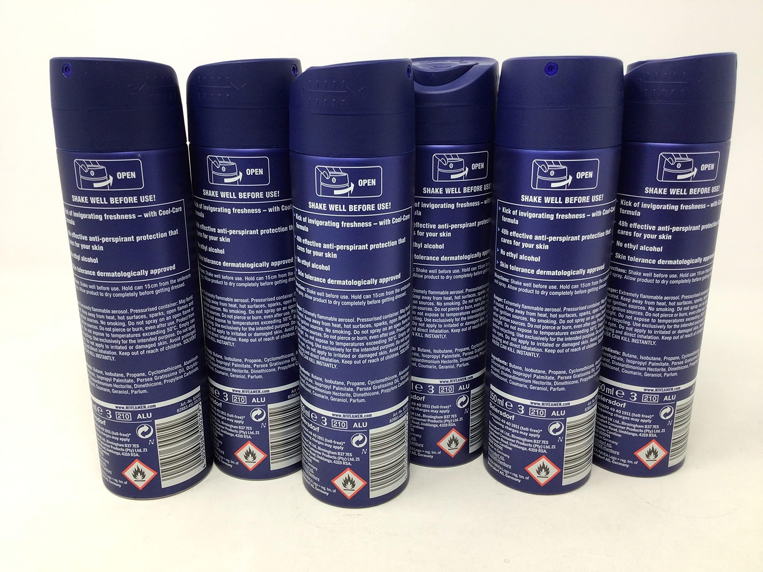 NIVEA MEN Cool Kick 6-pack display highlighting value