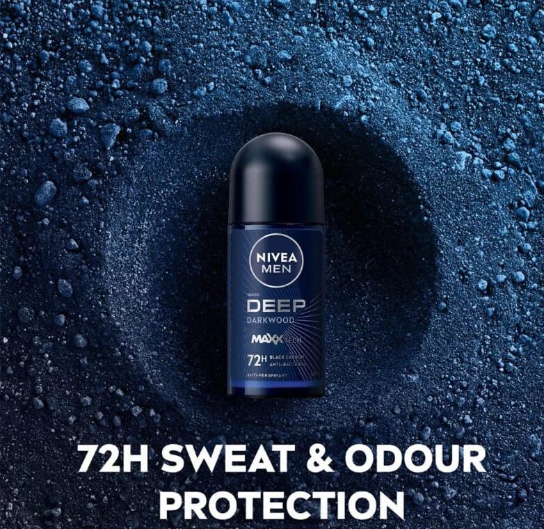 NIVEA Men Deep Darkwood Charcoal close-up highlight activated cleansing benefits