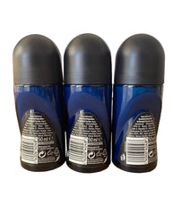 NIVEA Men roll-on application image showing easy glide for quick underarm refreshment.