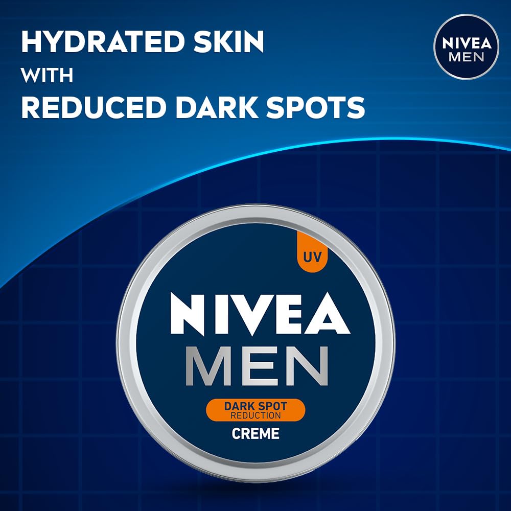 Applying NIVEA Men Moisturizing Cream to skin for quick absorption.