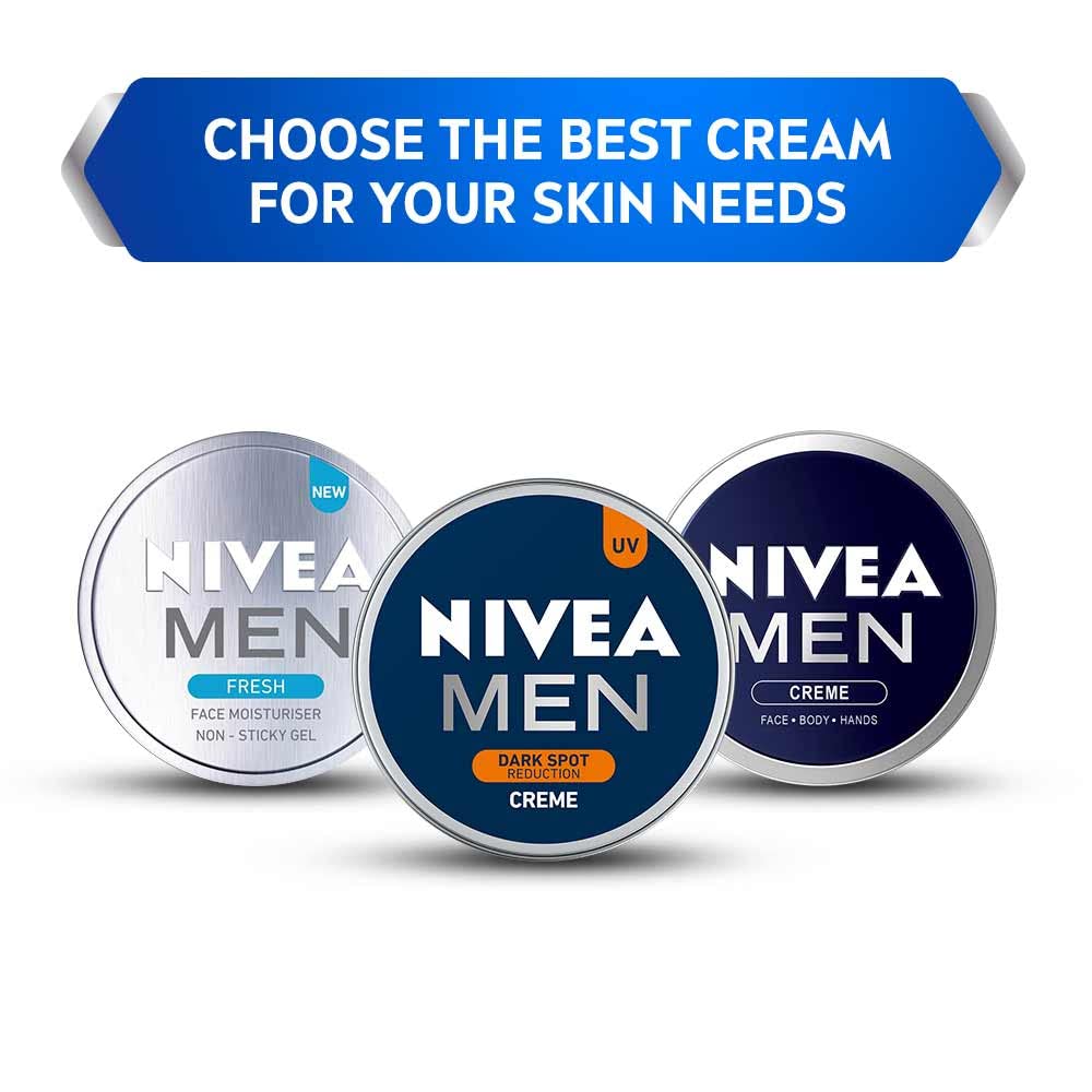Travel-friendly 150 ml tube of NIVEA Men Moisturizing Cream.