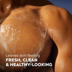 NIVEA MEN Relax 3-in-1 use icon indicating face, body, and hair wash