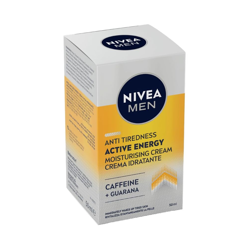 NIVEA MEN Skin Energy close-up finish indicating non-greasy, comfortable wear