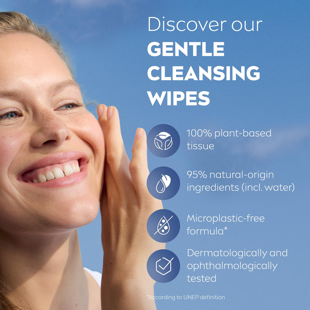 NIVEA wipes suitable for normal and combination skin.