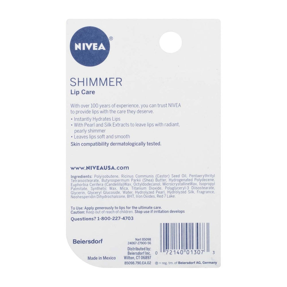 NIVEA Lip Care packaging arranged for gifting with shine