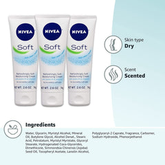 NIVEA Soft creme on bathroom shelf ready for routine care