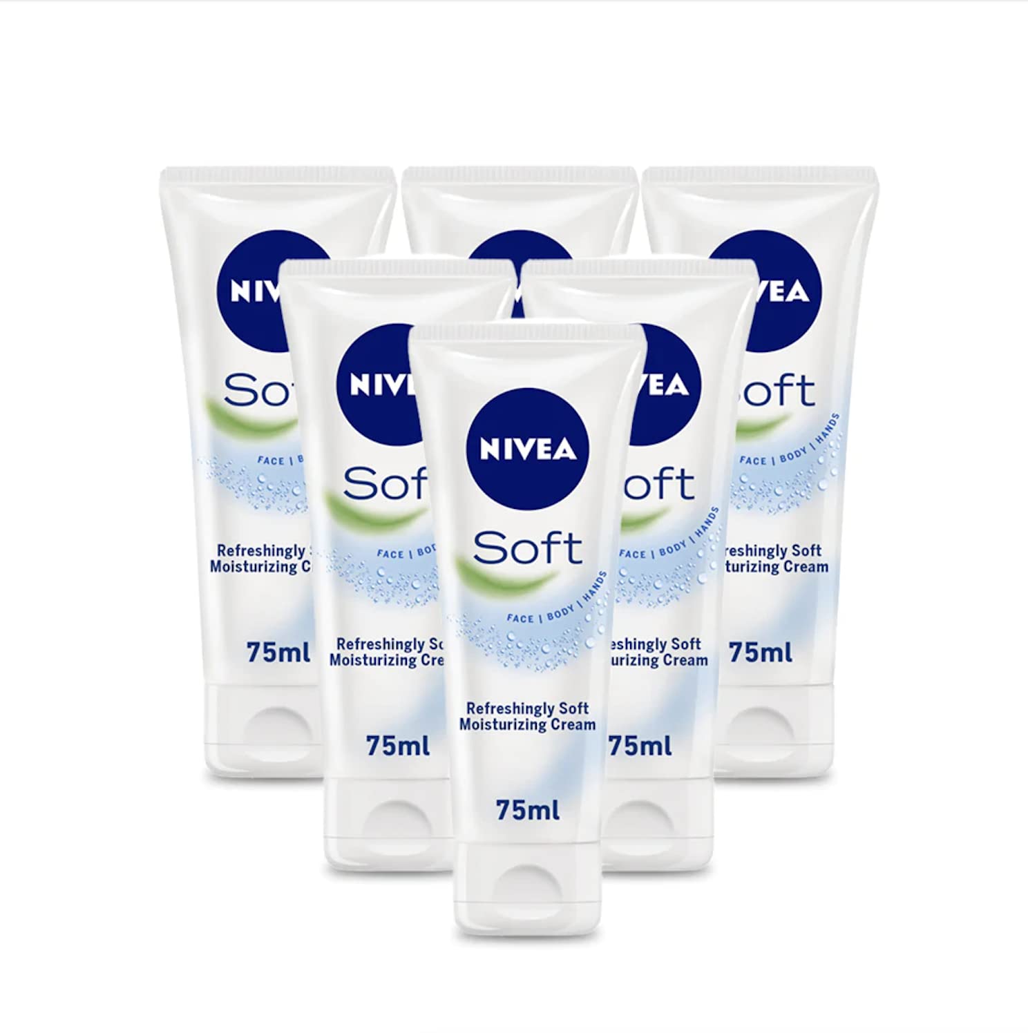 NIVEA Soft six-pack packaging ideal for travel or home use