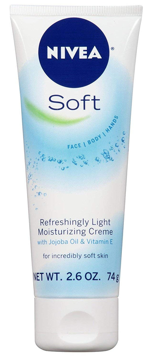 Close-up of NIVEA Soft creme texture showing smooth consistency