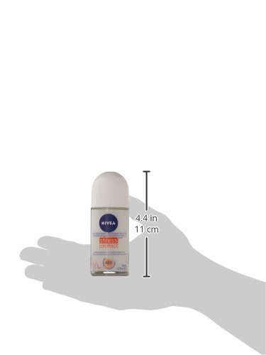 NIVEA Stress Protect zinc roll-on label shows size and gentle care